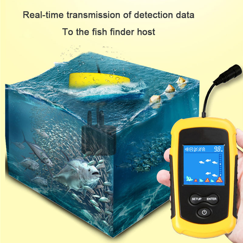 Fish Finder Cable - 100 м проводной цветной экран портативный