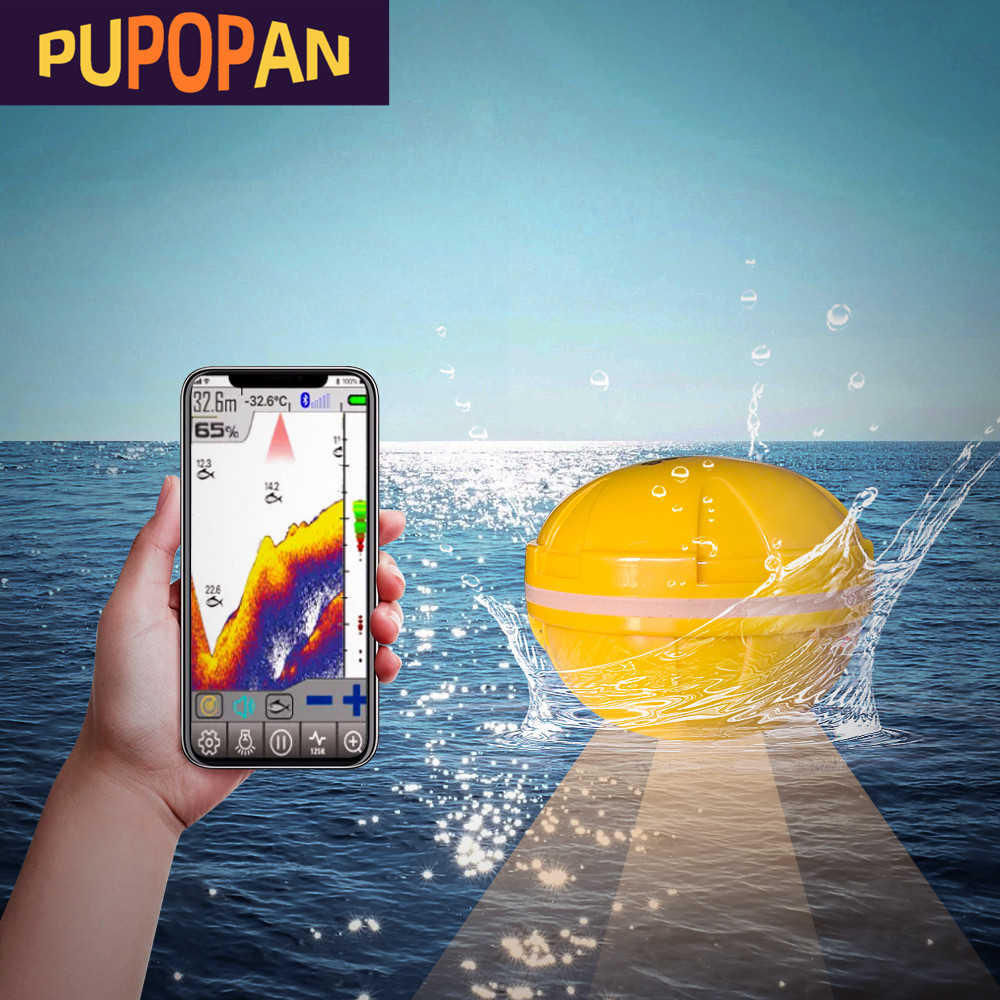 Fishing Depth Finder - PUPOPAN 100 м новый смартфон эхолот