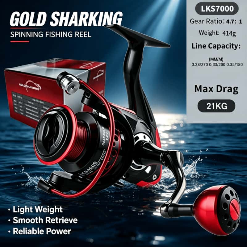 GOLD SHARKING-Спиннинговая кат – обзор и цена Abu Garcia Reel Max