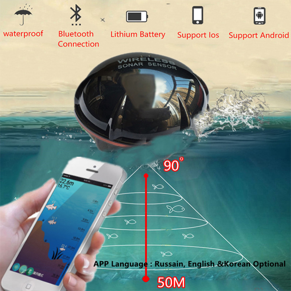 PUPOPAN 100 м новый смартфон э – обзор и цена Fishing Depth Finder