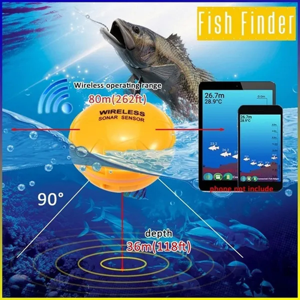 PUPOPAN 100 м новый смартфон э – обзор и цена Fishing Depth Finder