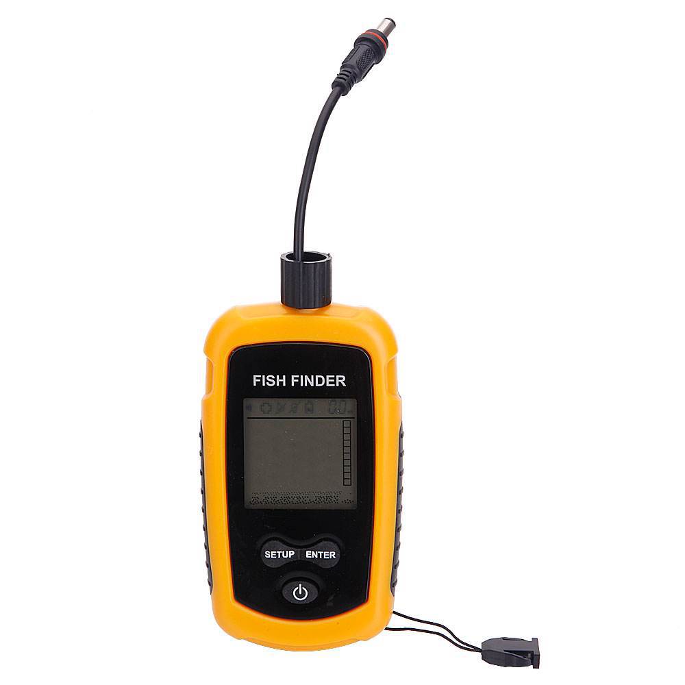 Портативный эхолот-глубиномер  – обзор и цена Fishing Depth Finder