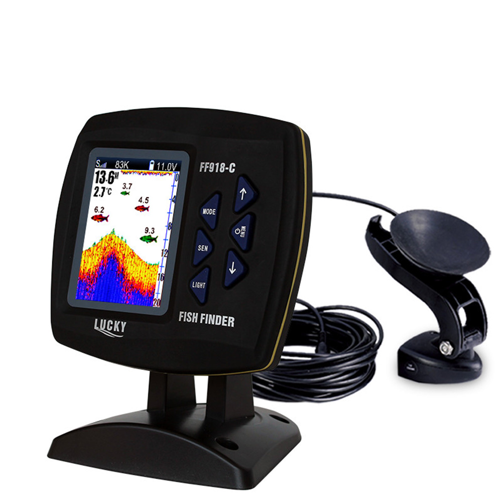 Цветной экран, проводной рыбол – обзор и цена Fish Finder Cable
