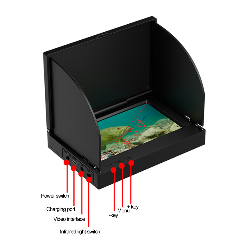 4,3-дюймовый HD-экран с камеро – обзор и цена Fishing Depth Finder